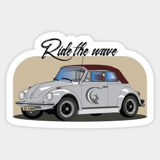 Ride the wave Sticker